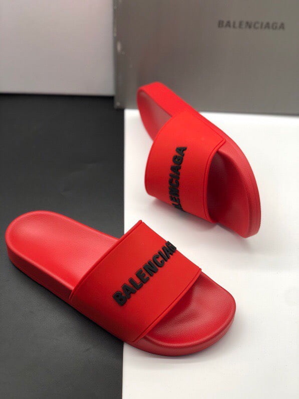 Dép Balenciaga Pool Slide Red Replica