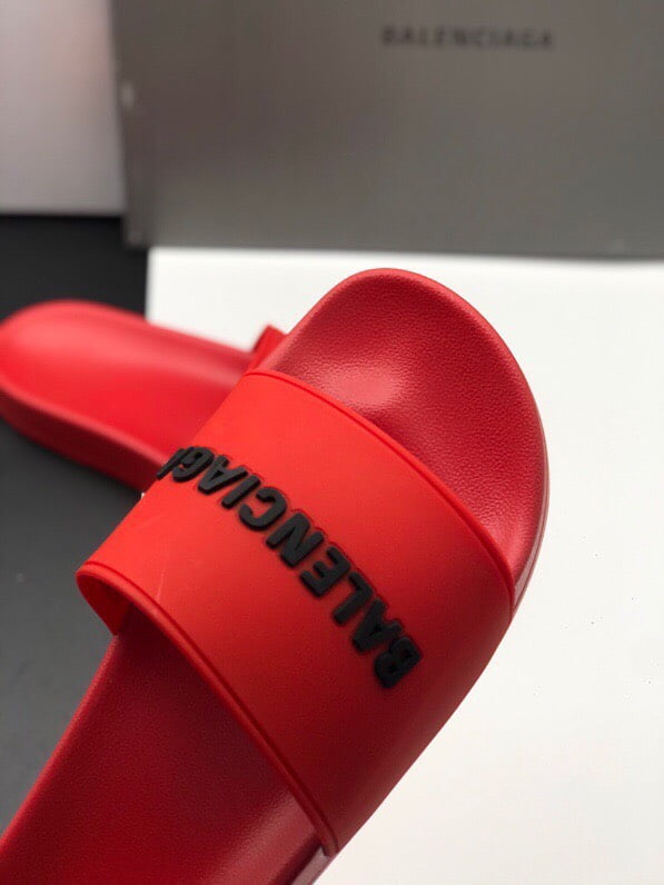 Dép Balenciaga Pool Slide Red Replica