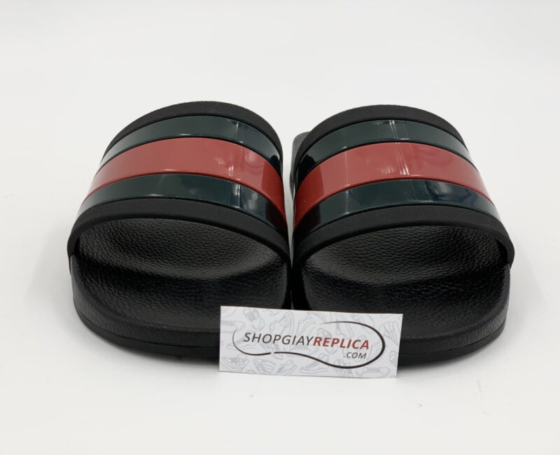 Dép Gucci Rubber Slides Red Green Siêu Cấp
