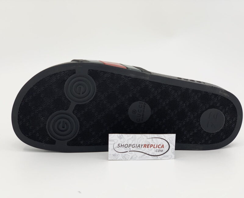 Dép Gucci Rubber Slides Red Green Siêu Cấp