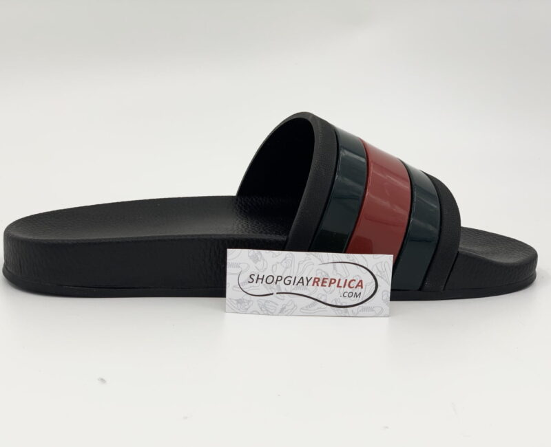 Dép Gucci Rubber Slides Red Green Siêu Cấp
