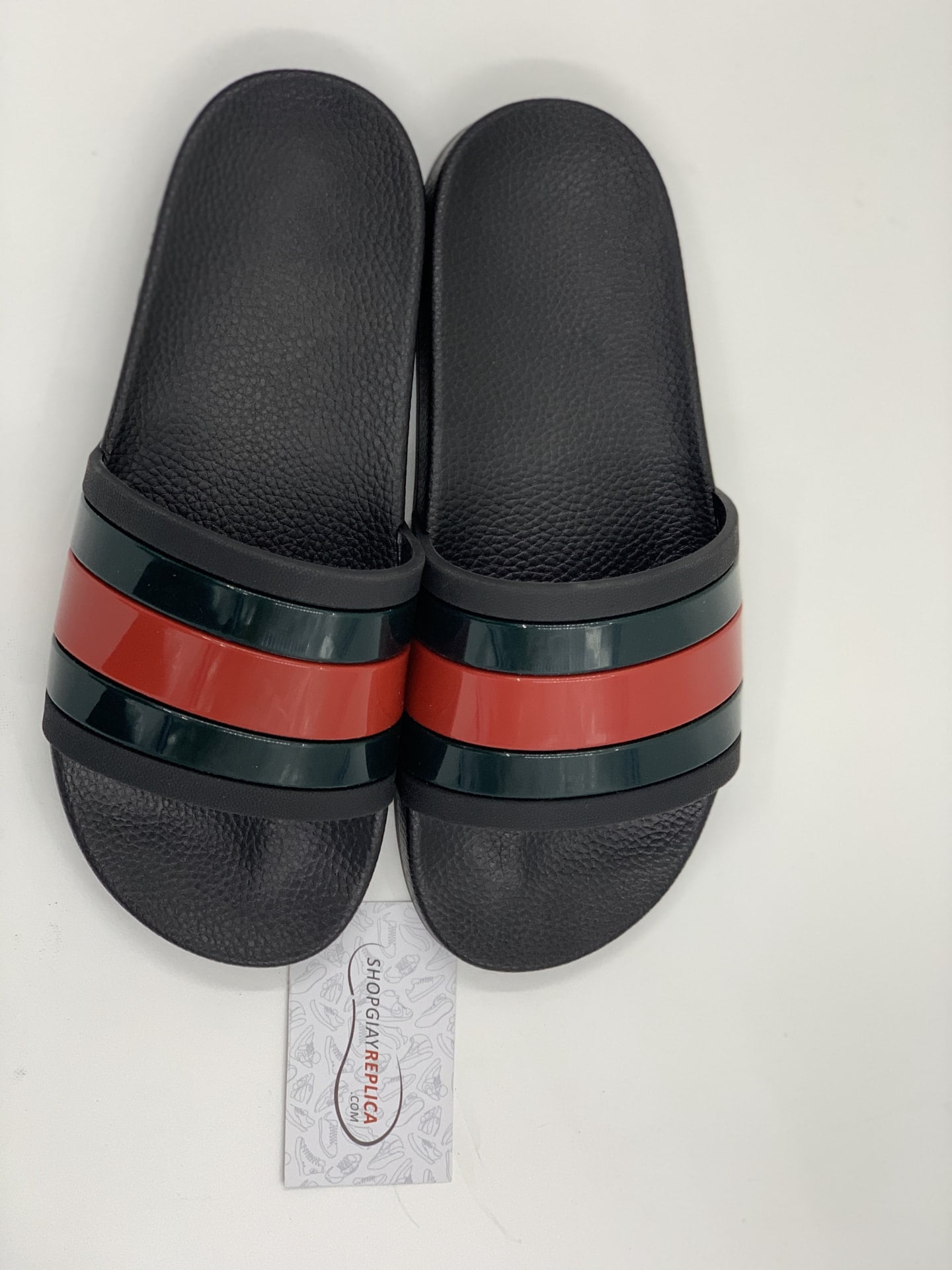 Dép Gucci Rubber Slides Red Green Siêu Cấp
