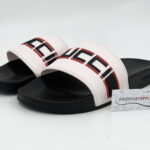 Dép Gucci Stripe Slide White Siêu Cấp