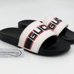 Dép Gucci Stripe Slide White Siêu Cấp