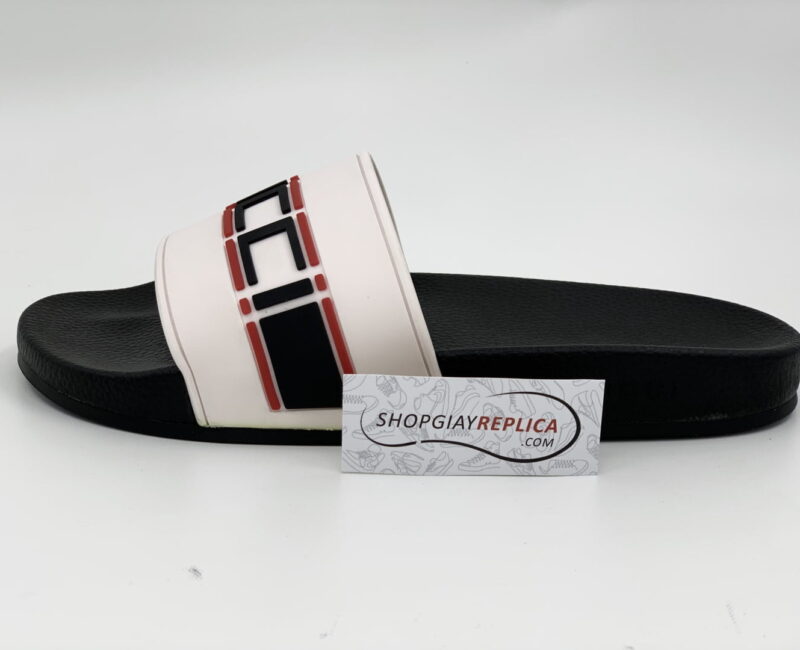 Dép Gucci Stripe Slide White Siêu Cấp
