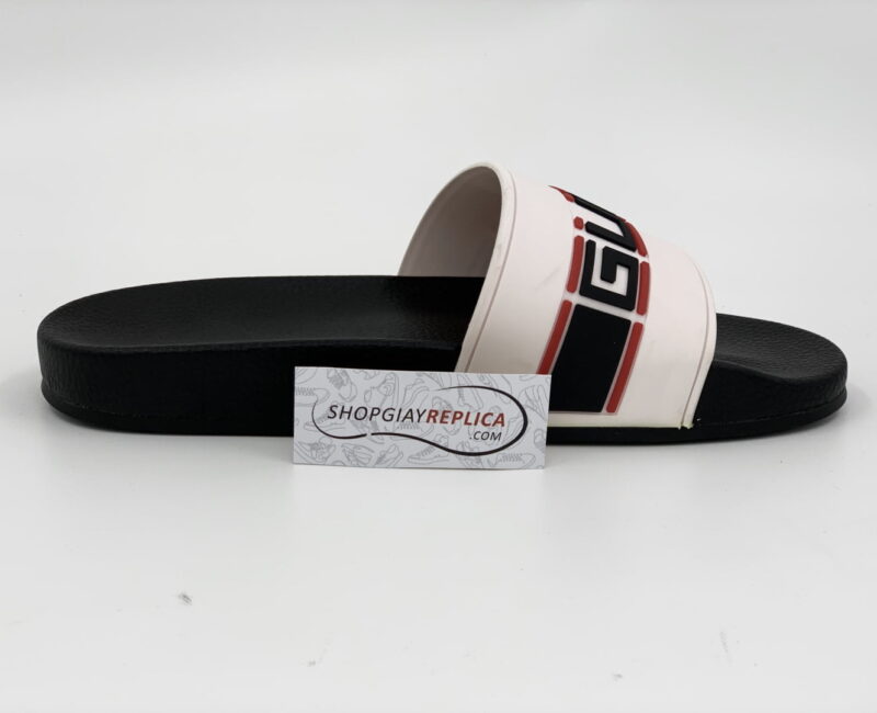 Dép Gucci Stripe Slide White Siêu Cấp