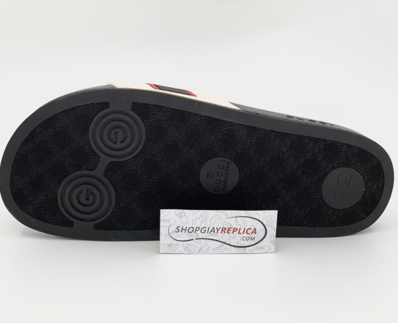 Dép Gucci Stripe Slide White Siêu Cấp