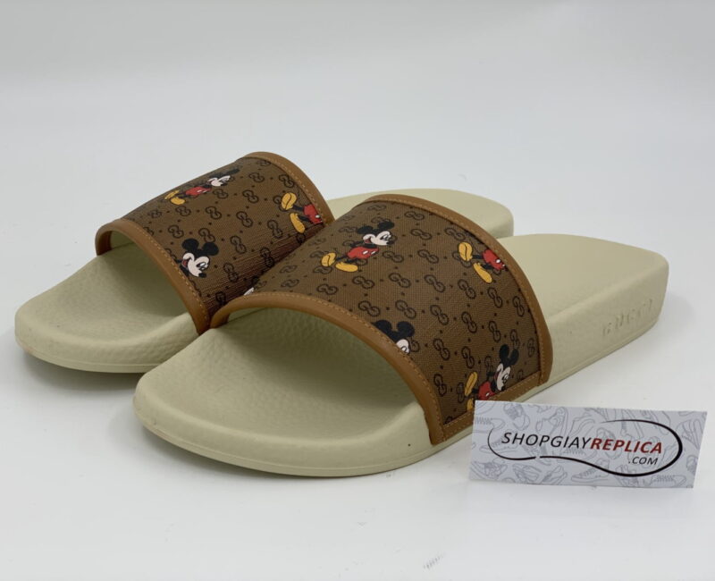 Dép Gucci x Disney Slide White siêu cấp