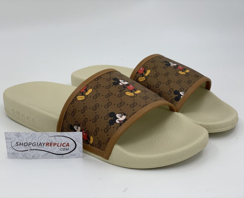 Dép Gucci x Disney Slide White siêu cấp