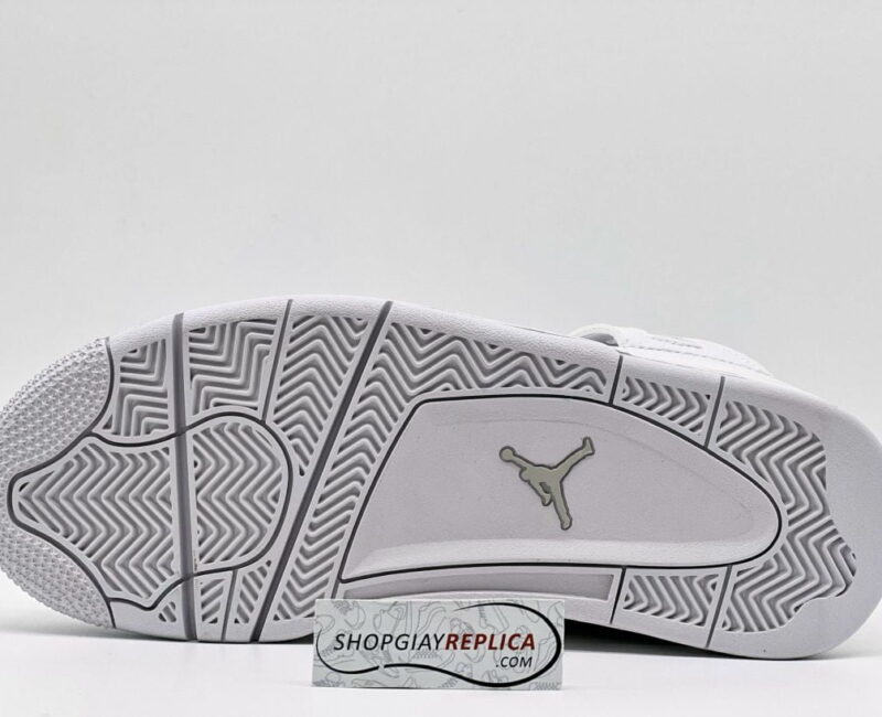 Giày Nike Air Jordan 4 Retro Pure Money (full trắng) replica