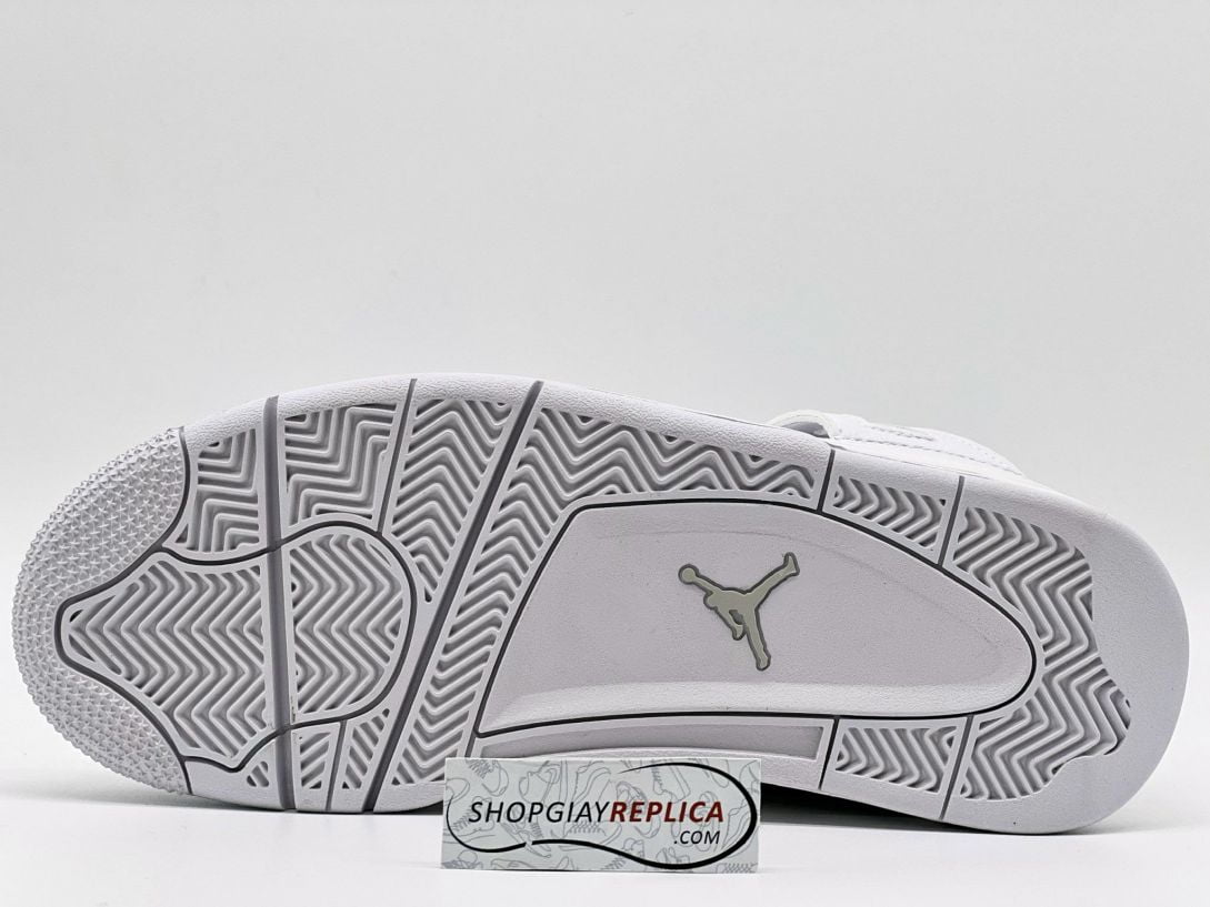 Giày Nike Air Jordan 4 Retro Pure Money (full trắng) replica
