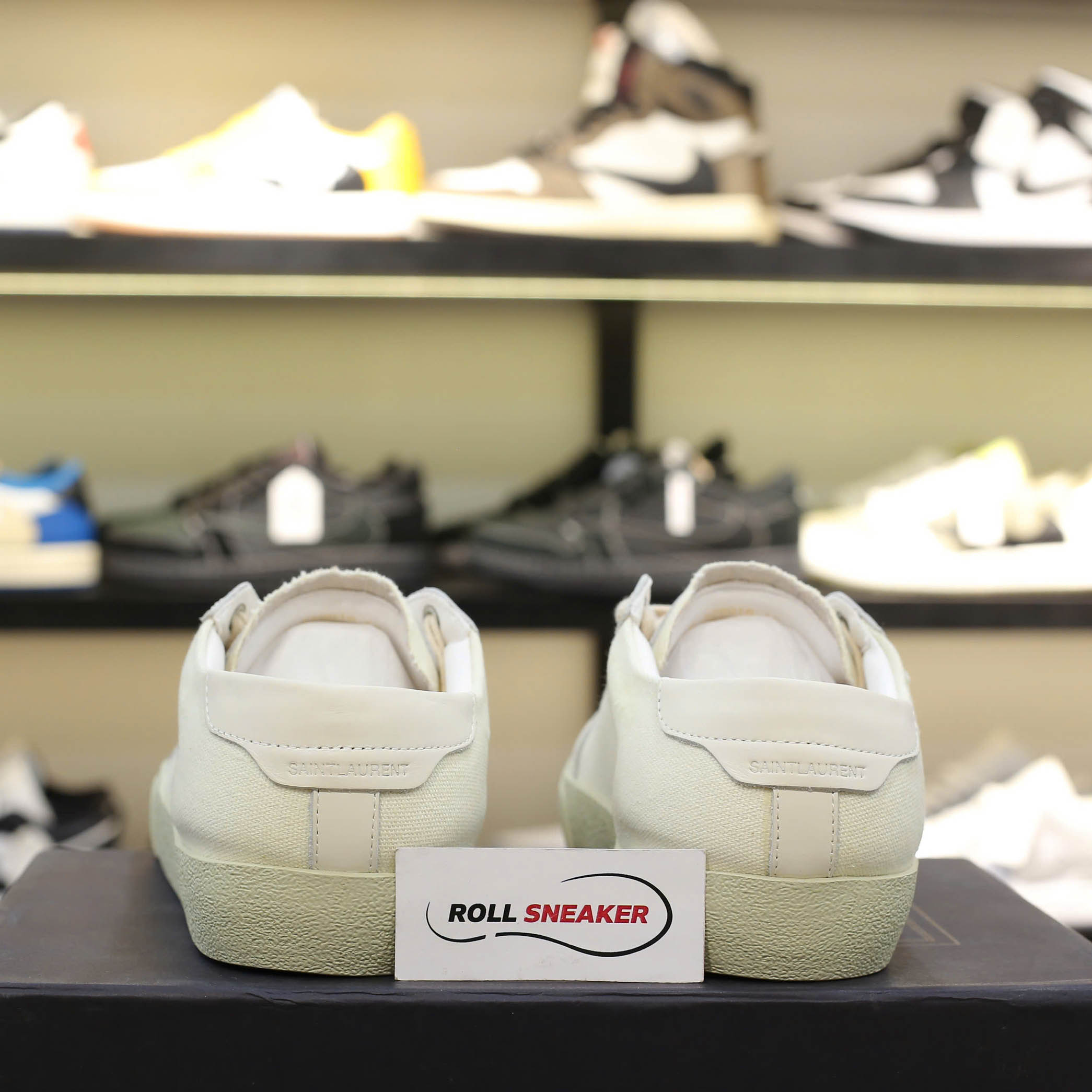 Giày Saint Laurent Court Classic trắng Siêu Cấp