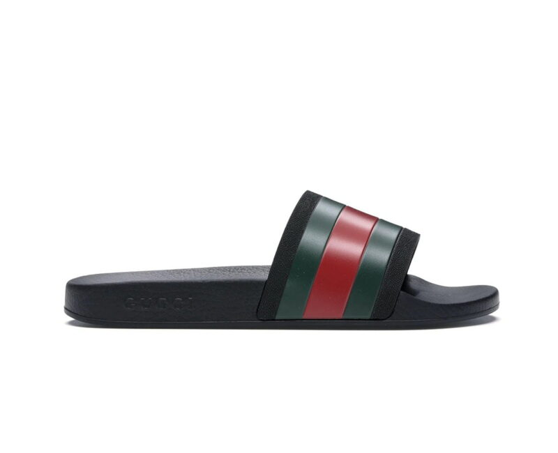 Dép Gucci Rubber Slides Red Green