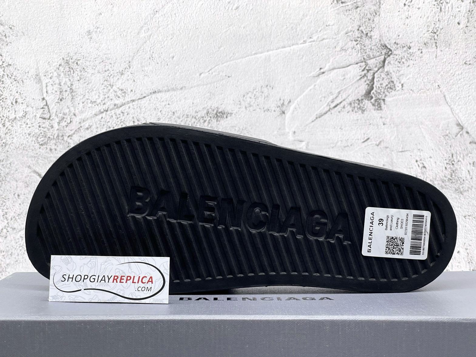 đế dép balenciaga đen