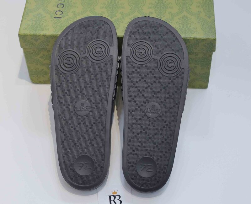 Dép Gucci Matelasse Slide Black Like Auth