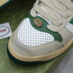 giay Gucci Embroidered Beige Green White sieu cap