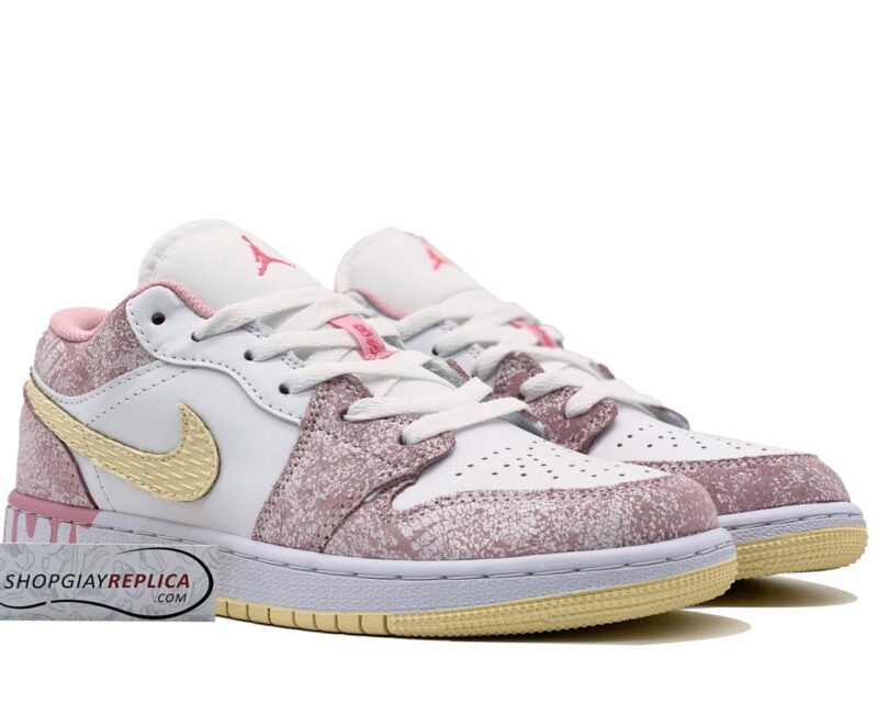 Giày Air Jordan 1 Low Paint Drip rep 1:1