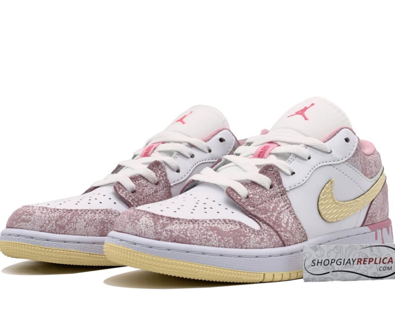 Giày Nike Air Jordan 1 Low Paint Drip rep 1:1
