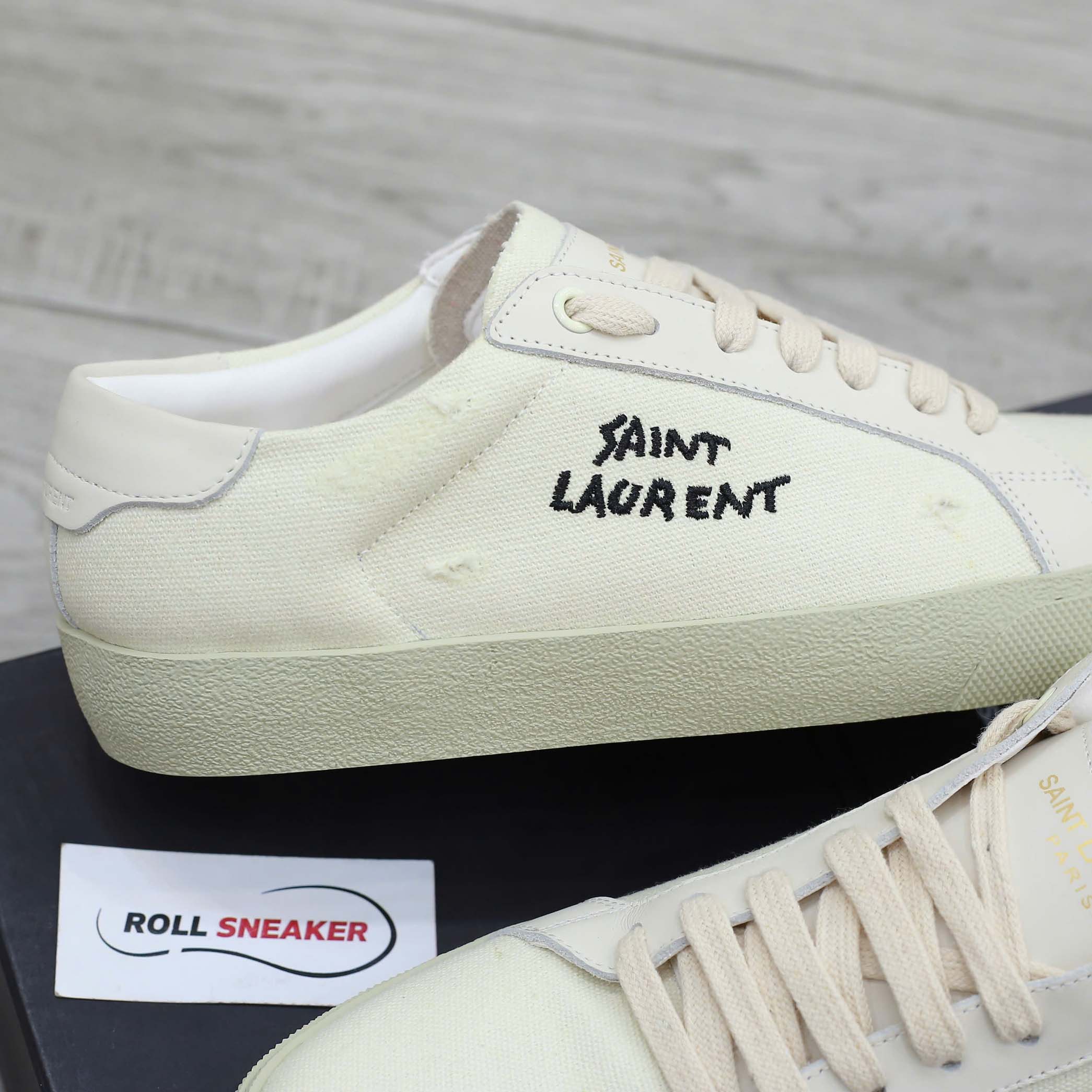 so sánh Giày Saint Laurent Court Classic trắng Siêu Cấp chuẩn