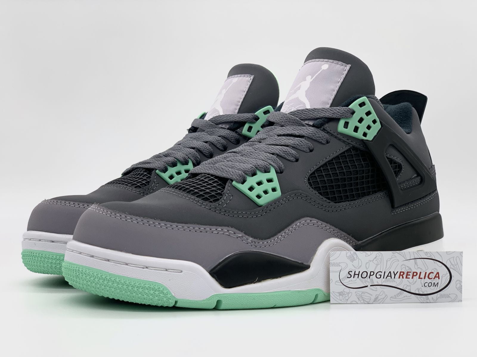 nike air jordan 4 green glow rep 11