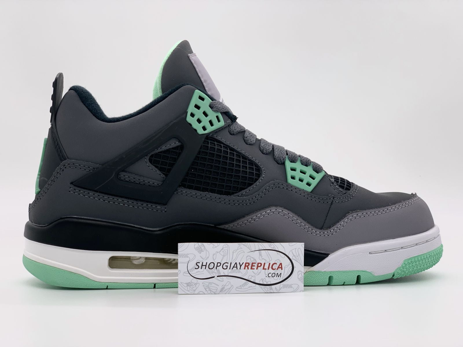 giày nike jordan 4 green glow rep11