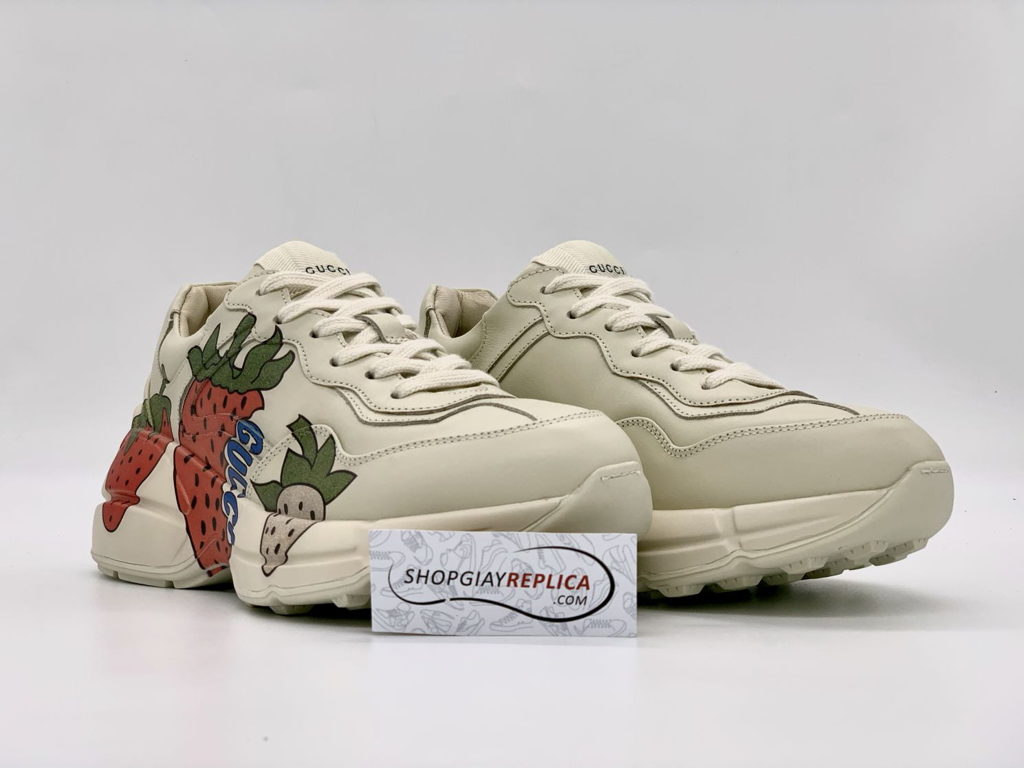 Giày Gucci Rhyton Dâu Tây (Strawberry) Like Auth