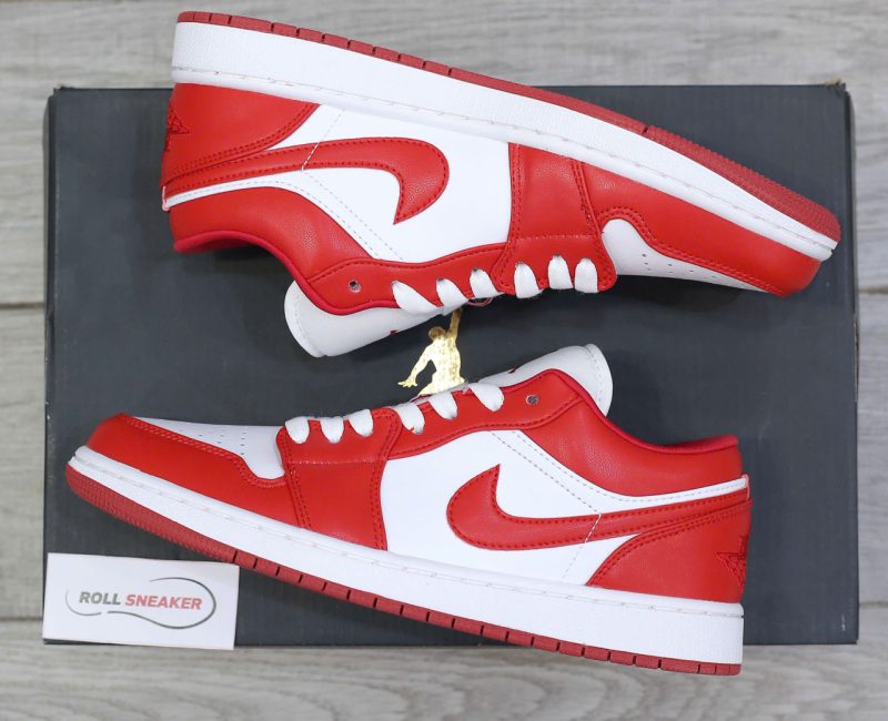 gót giày Air Jordan 1 Low Gym Red White
