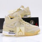 Giày Nike Air Jordan 4 Retro Off White Sail Rep11