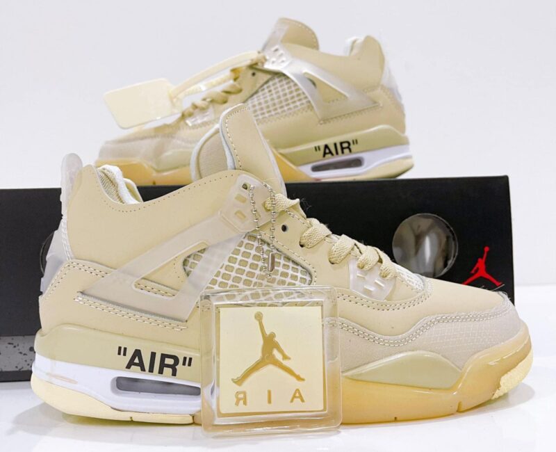 Giày Nike Air Jordan 4 Retro Off White Sail Rep11