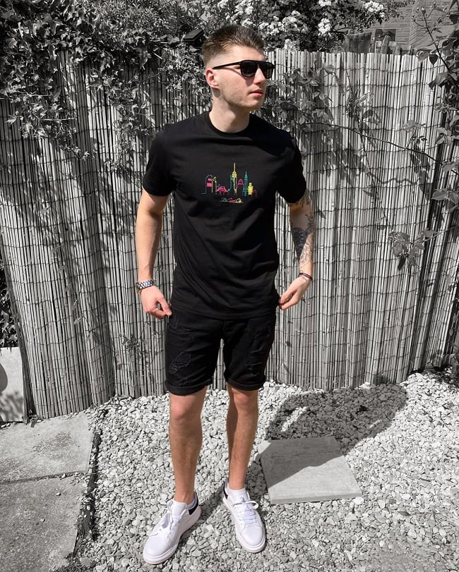 phối đồ giày mcqueen nam quần short