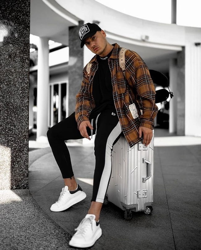 phối đồ outfit với giày mcqueen nam