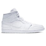 Giày Nike Air Jordan 1 Mid Triple White replica