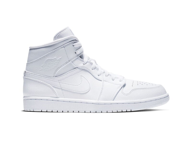 Giày Nike Air Jordan 1 Mid Triple White replica