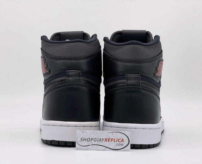 Giày Nike Air Jordan 1 Retro High Black Satin Gym Red
