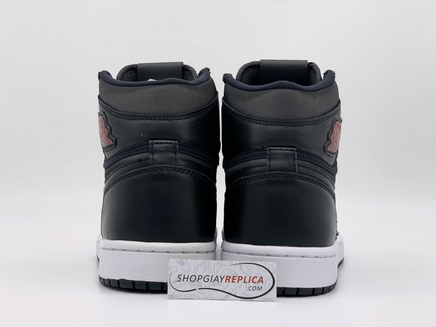 Giày Nike Air Jordan 1 Retro High Black Satin Gym Red