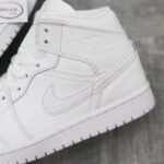 Giày Nike Jordan 1 Mid Triple White Replica
