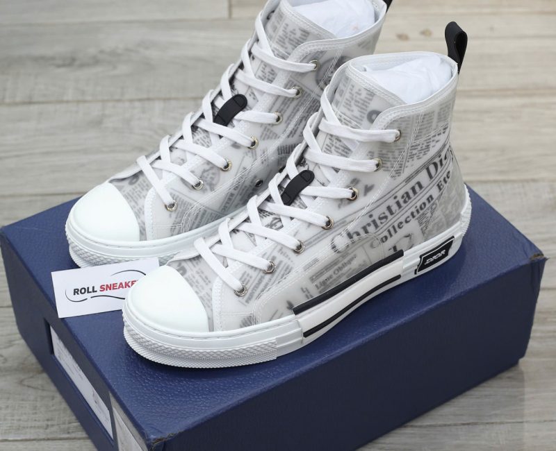 Giày Dior B23 High Top Daniel Arsham Newspaper Chuẩn 99% Auth