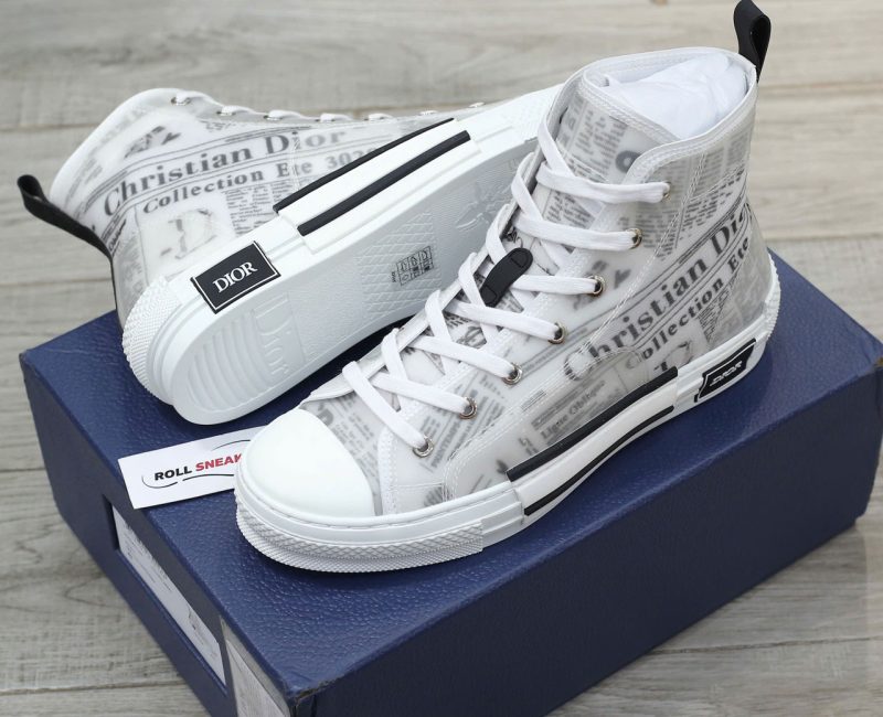 Giày Dior B23 High Top Daniel Arsham Newspaper Chuẩn 99% Auth