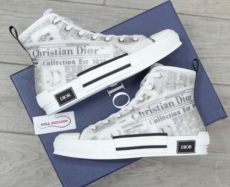 Giày Dior B23 High Top Daniel Arsham Newspaper Chuẩn 99% Auth