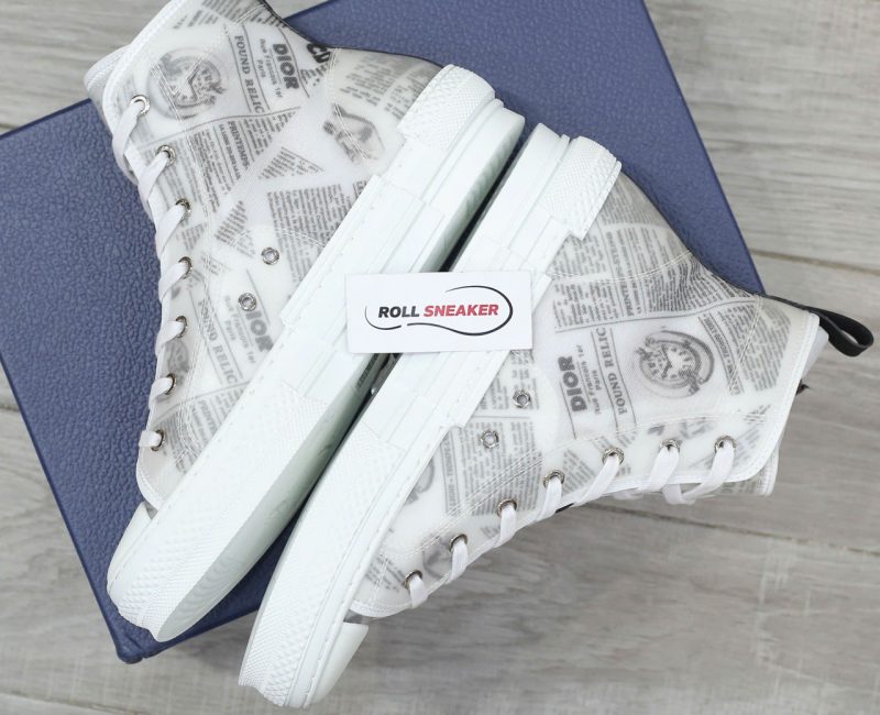 Giày Dior B23 High Top Daniel Arsham Newspaper Chuẩn 99% Auth