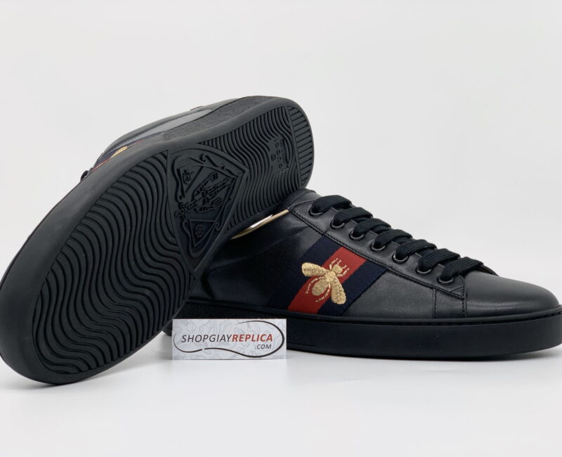 Giày Gucci Ace Bee thêu ong đen like auth
