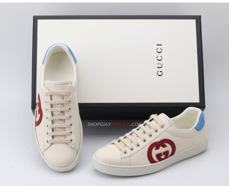 Giày Gucci Ace Interlocking G Red like auth