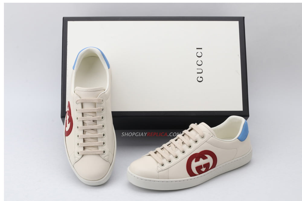 Giày Gucci Ace Interlocking G Red like auth