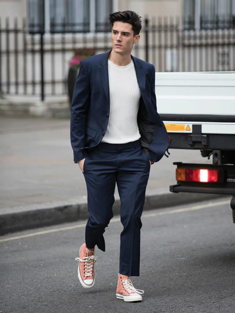 outfit với giày Converse nam