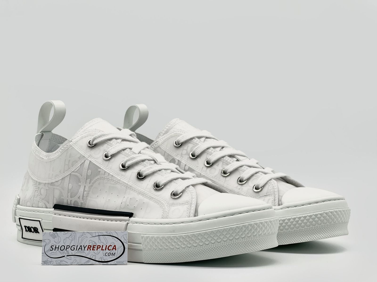 Giày Dior B23 cổ thấp White Dior Like Auth