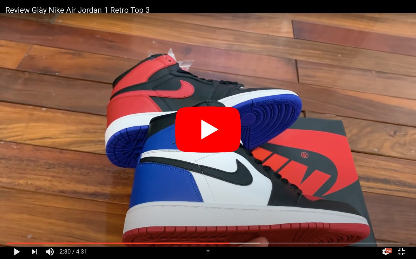 Review Giày Nike Air Jordan 1 Retro Top 3