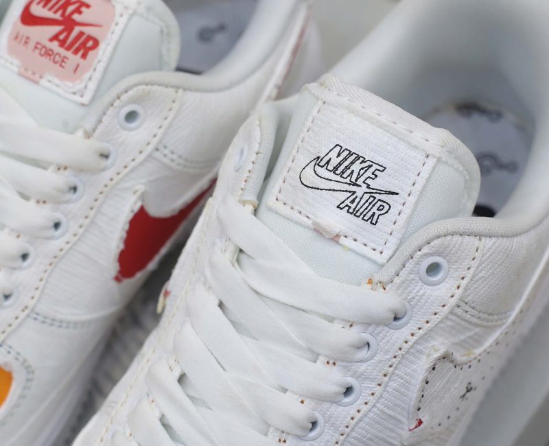 Giày Nike Air Force 1 LX Tear Away Red Swoosh