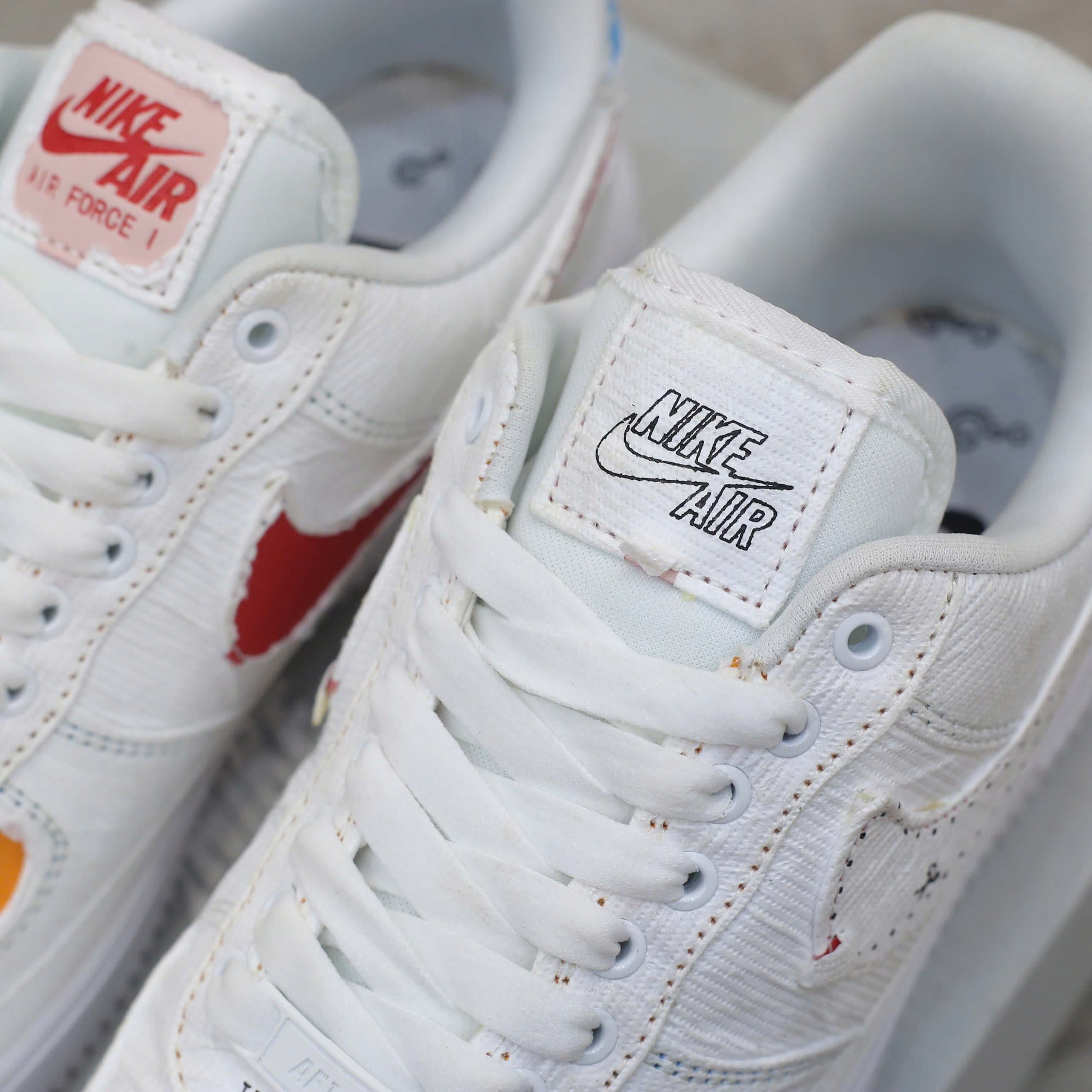 Giày Nike Air Force 1 LX Tear Away Red Swoosh