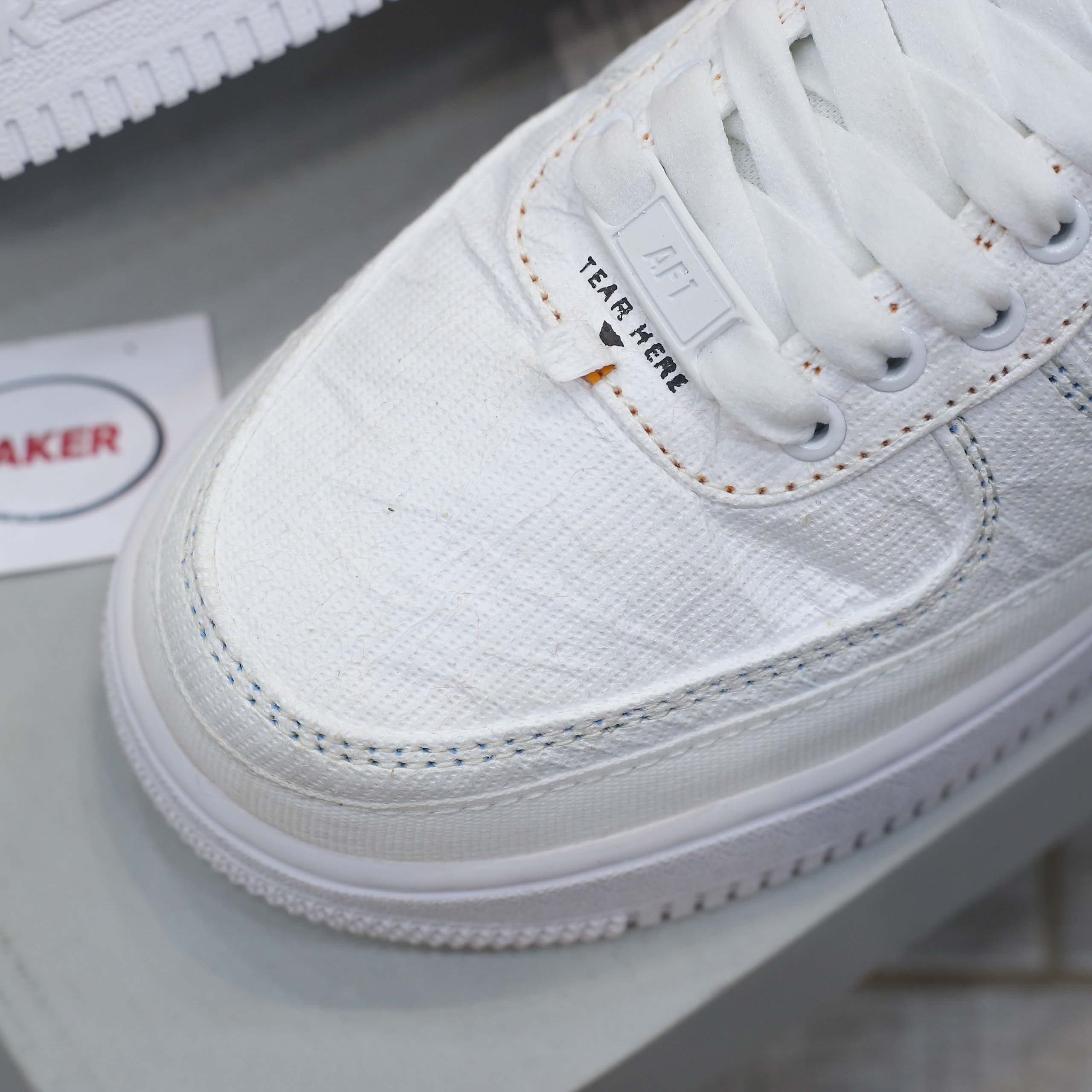 Gót Nike Air Force 1 LX Tear Away Red Swoosh