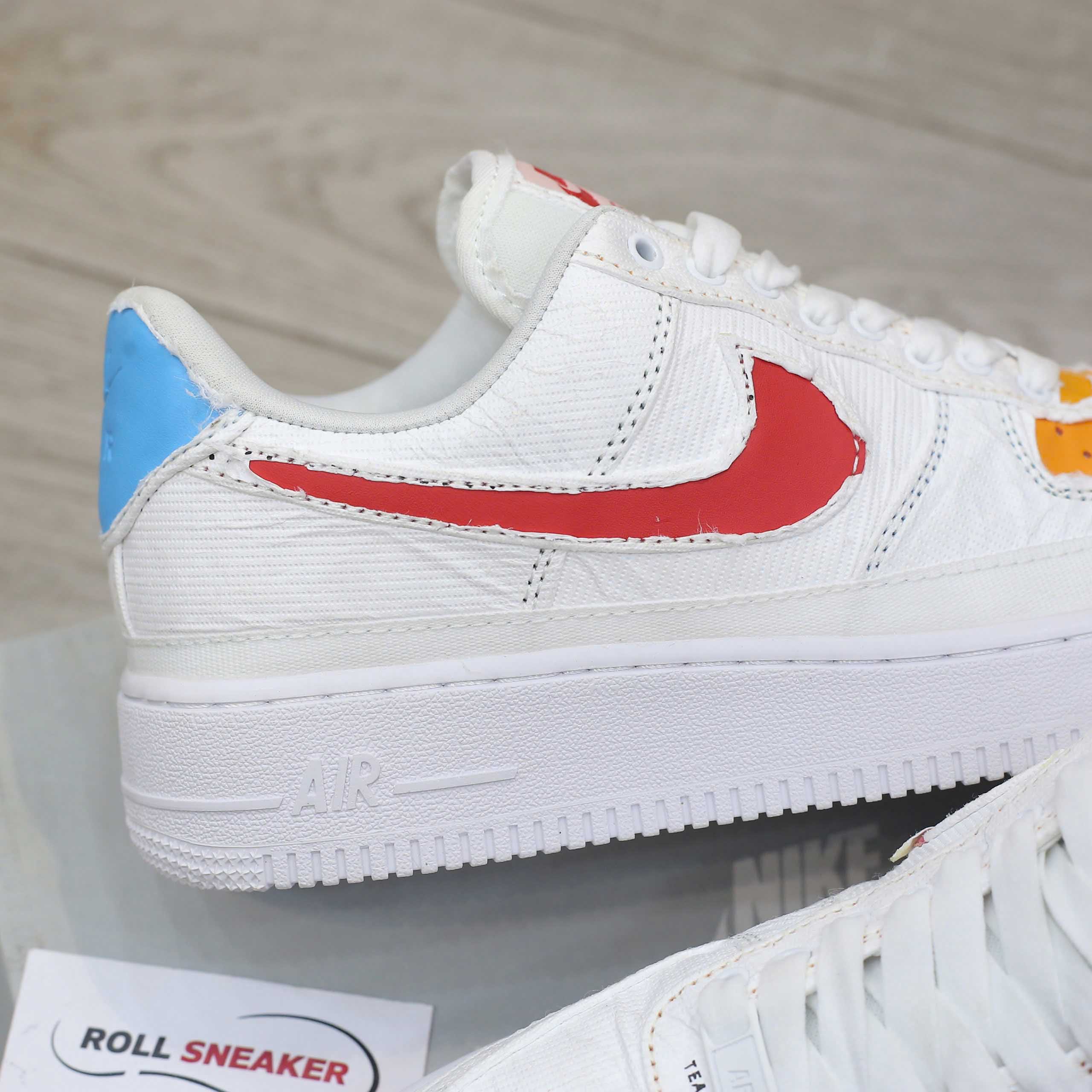 on feet giày nike af1 tear away